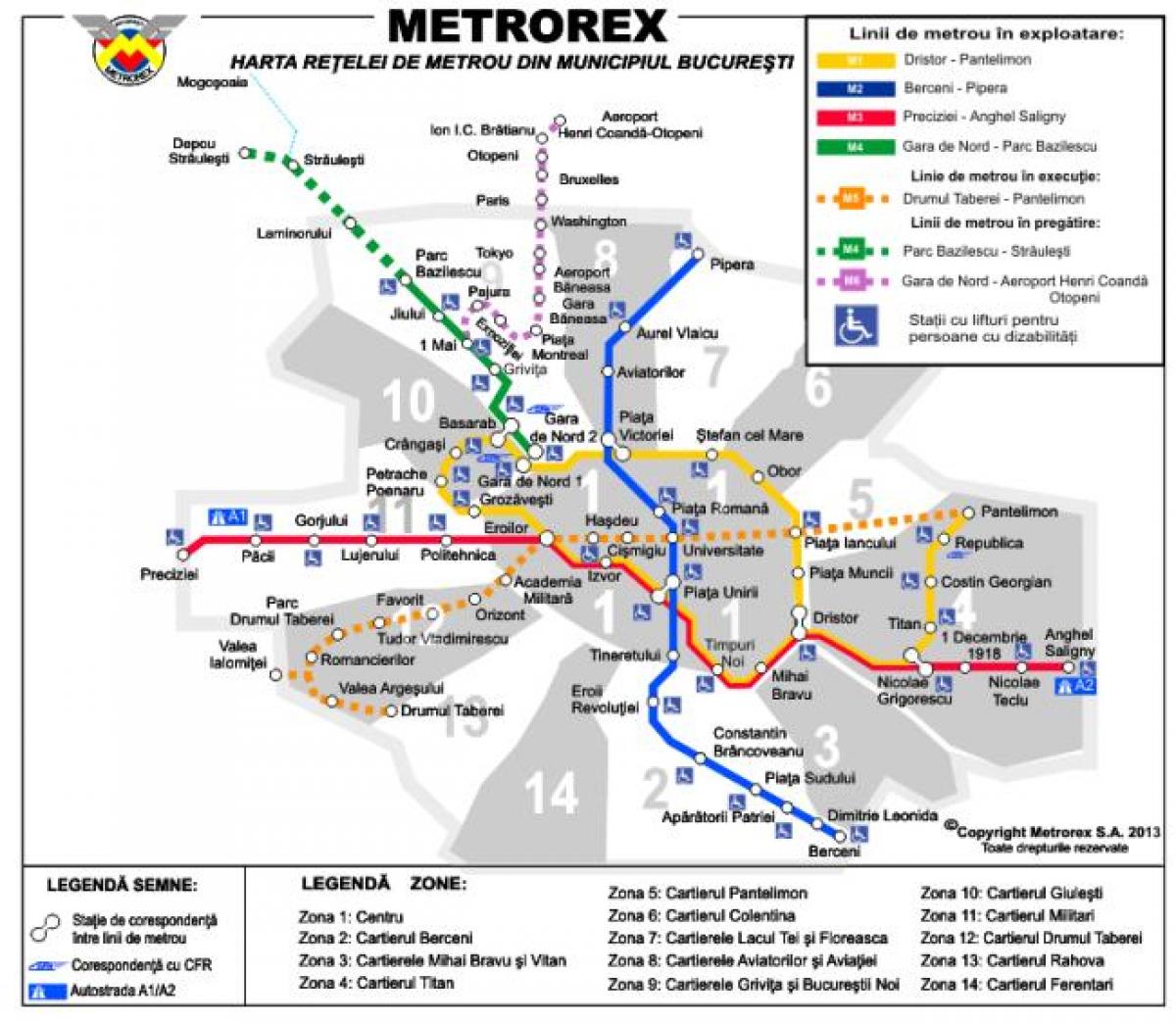bucharest subway map
