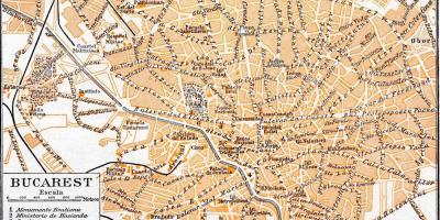 Old town bucharest map
