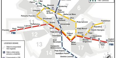 Metro map bucuresti