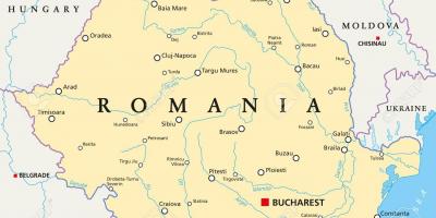 Capital of romania map