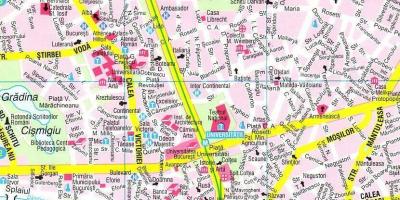 Map of bucharest city centre